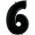 Цифра чёрная 6