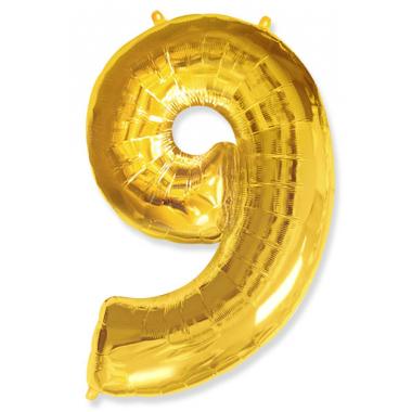 Цифра золото 9