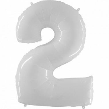 Цифра белая 2