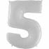 Цифра белая 5