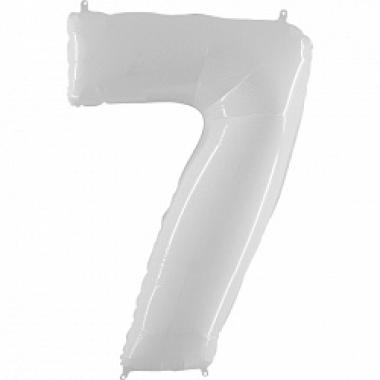 Цифра шар белая 7