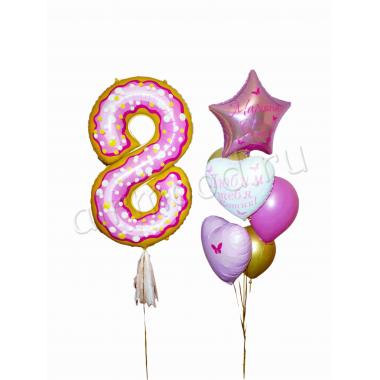 Воздушные шары на 8 лет.